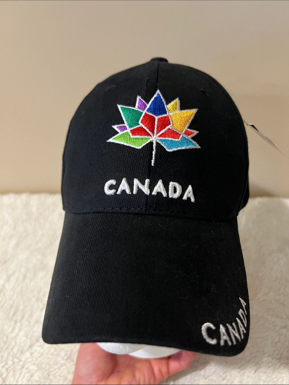 Canada Baseball Cap Black Adjustable